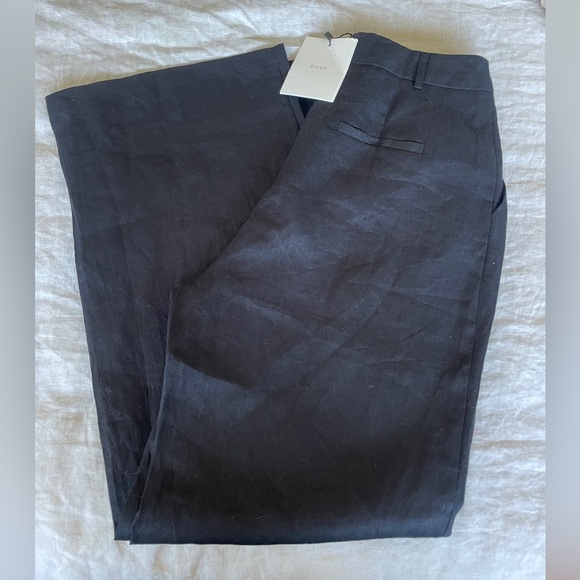 Dissh black linen pants - Picture 3 of 6